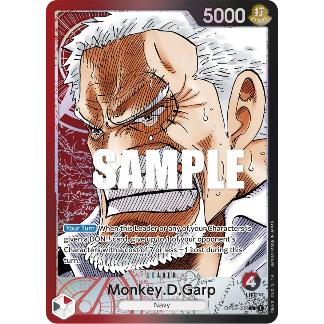 Monkey.D.Garp (002) (Alternate Art) (OP02-002) - Paramount War Foil