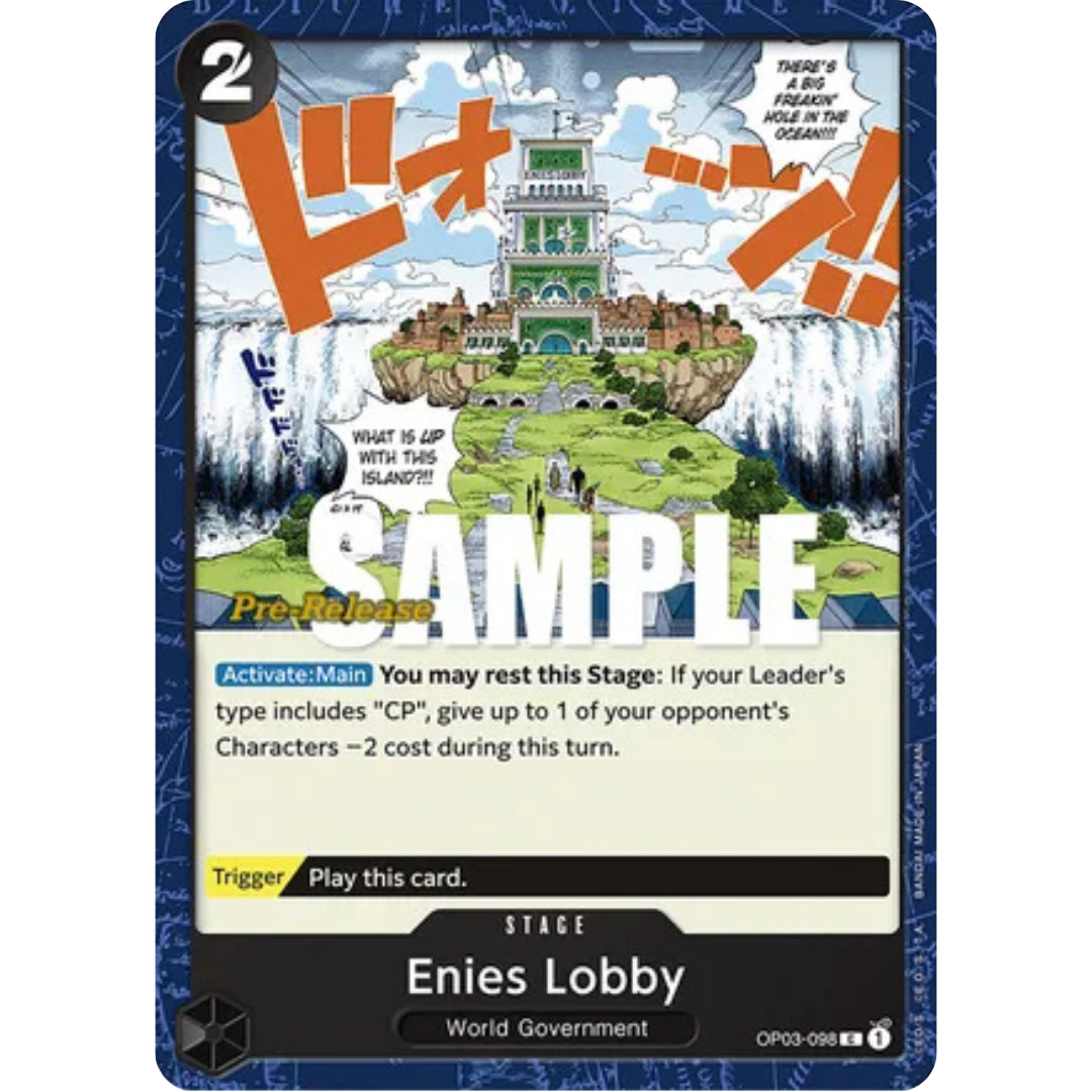 Enies Lobby (OP03-098) - Pillars of Strength Pre-Release Cards