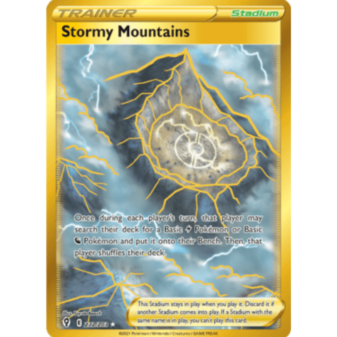 Stormy Mountains (Secret) 232 - Holofoil SWSH07 Evolving Skies - Secret Rare
