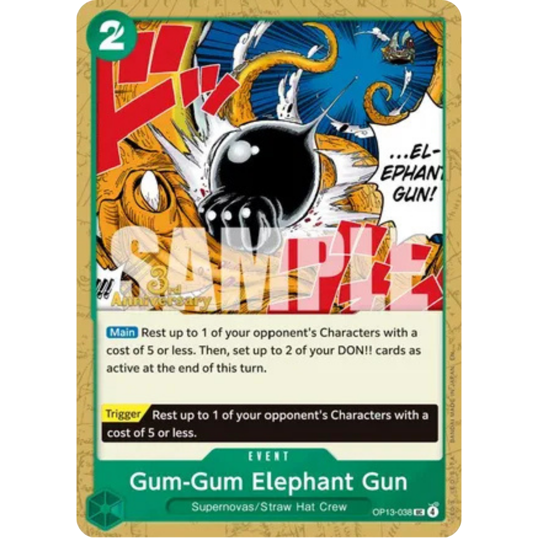 Gum-Gum Elephant Gun (OP13-038) - Carrying On His Will: 3rd Anniversary Tournament Cards