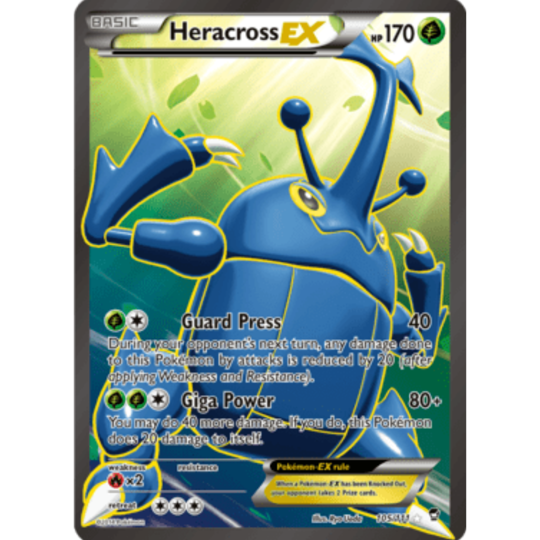 Heracross EX (105 Full Art) 105/111 - Holofoil XY Furious Fists - Ultra Rare