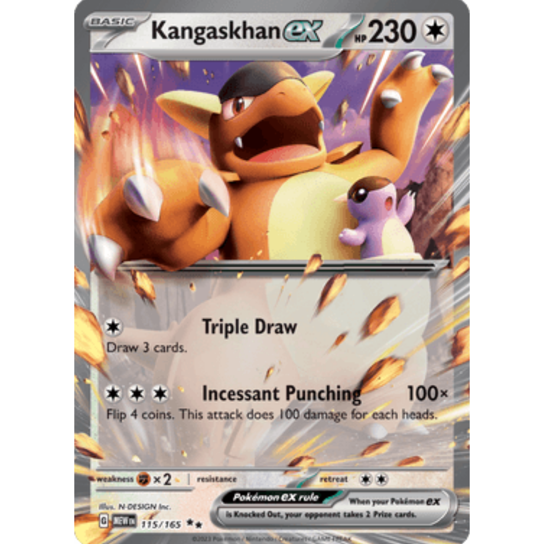 Kangaskhan ex 115/165 - Holofoil SV Scarlet & Violet 151 - Double Rare