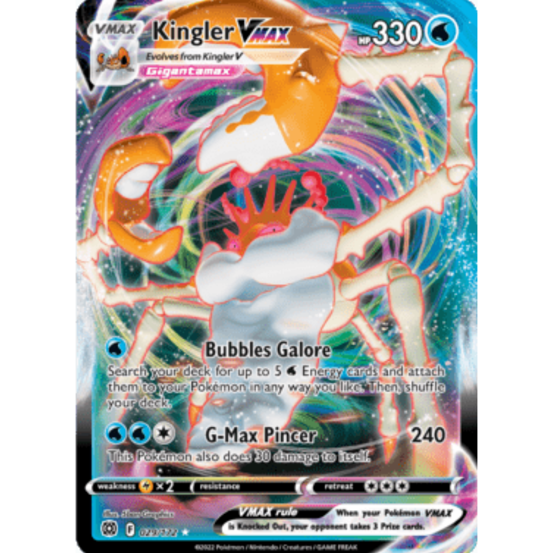 Kingler VMAX 029 - Holofoil SWSH09 Brilliant Stars - Ultra Rare