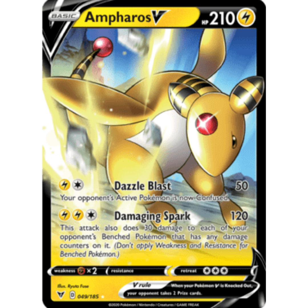 Ampharos V 049 - Holofoil SWSH04 Vivid Voltage - Ultra Rare