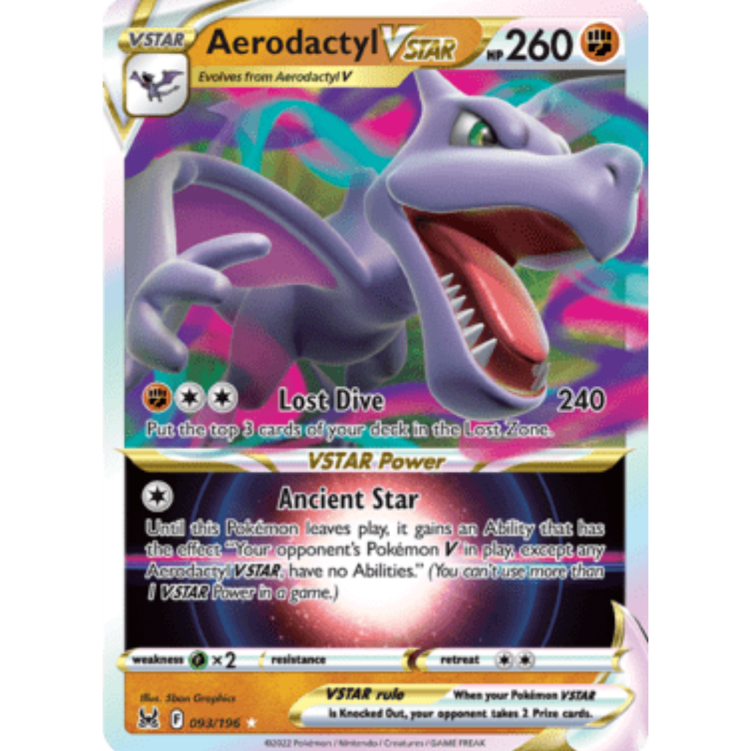 Aerodactyl VSTAR 093 - Holofoil SWSH11 Lost Origin - Ultra Rare
