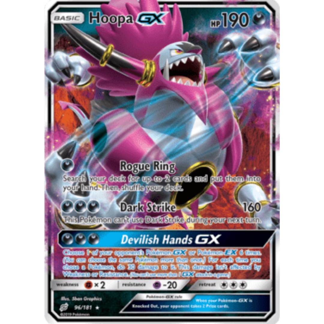 Hoopa GX 096 - Holofoil SM Team Up - Ultra Rare