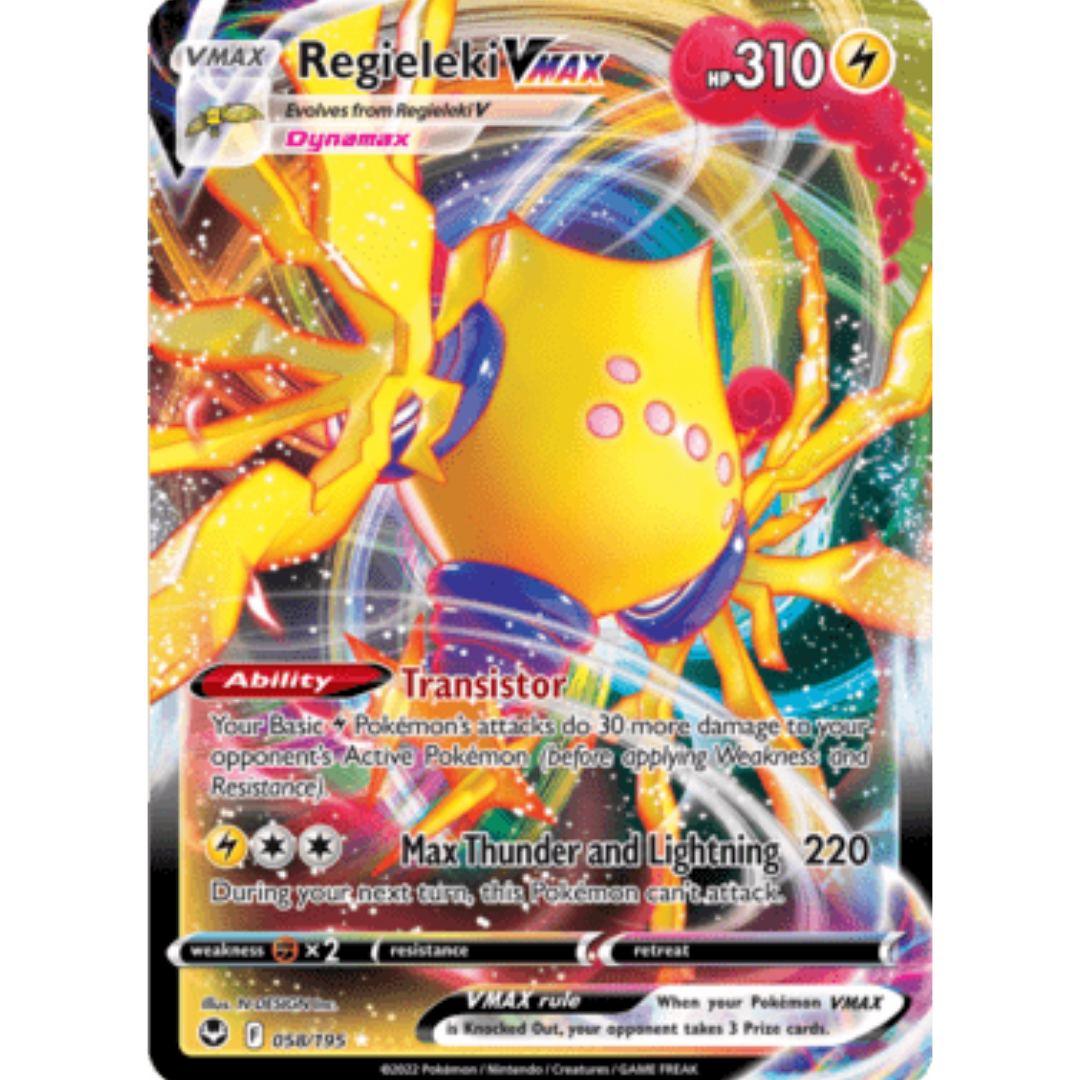 Regieleki VMAX 058 - Holofoil SWSH12 Silver Tempest - Ultra Rare
