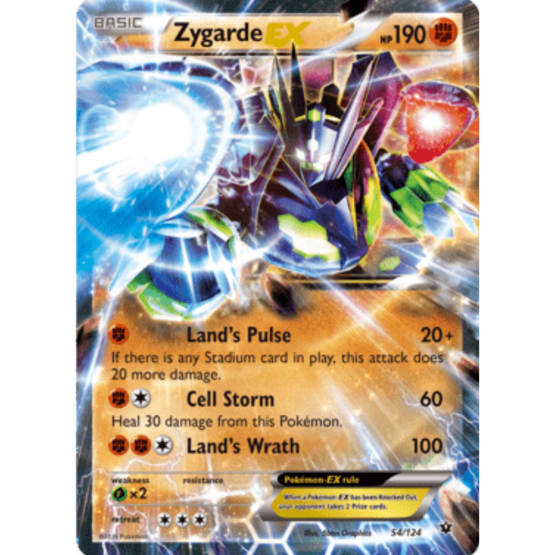 Zygarde EX 054/124 - Holofoil XY Fates Collide - Ultra Rare