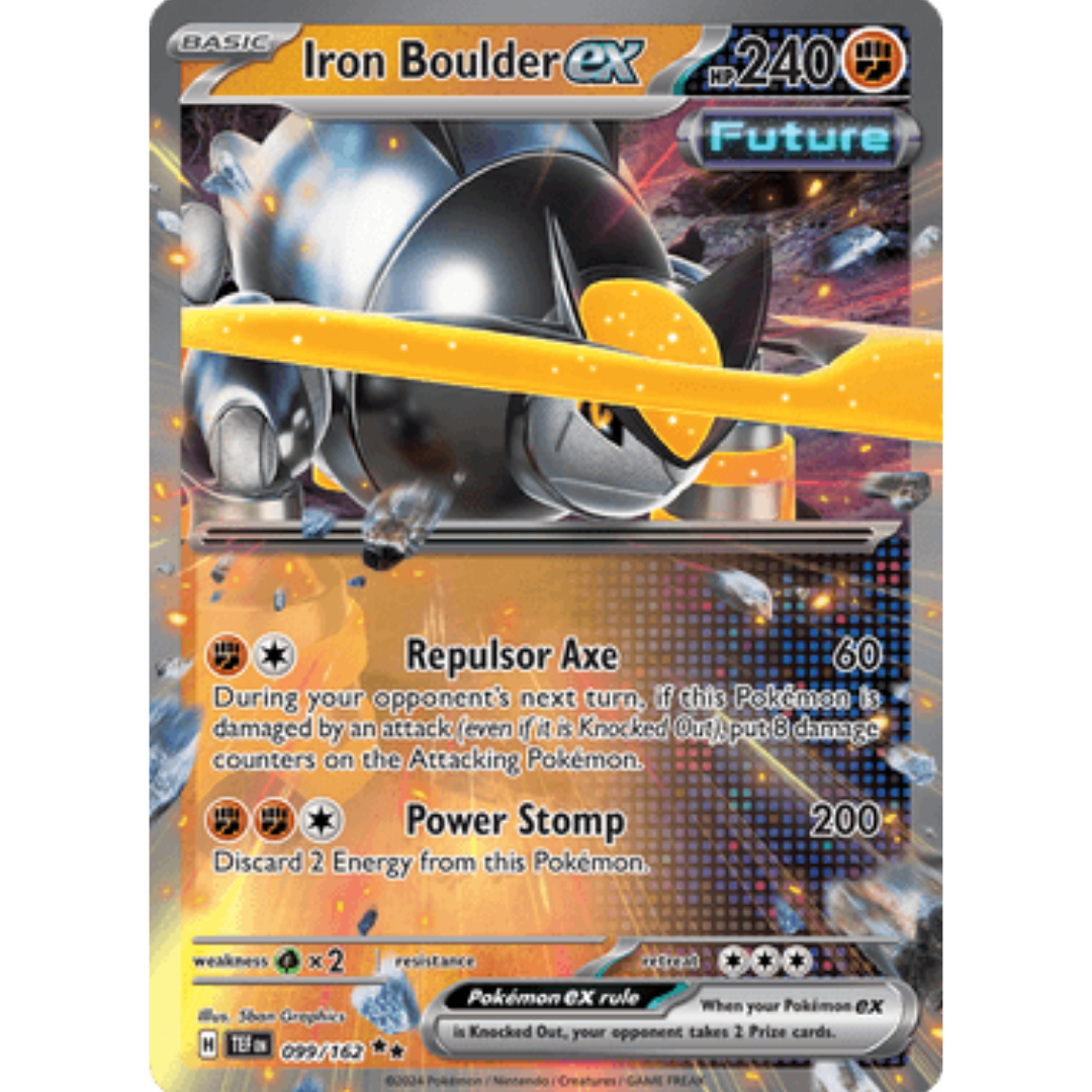 Iron Boulder ex 099/162 - Holofoil SV05 Temporal Forces - Double Rare