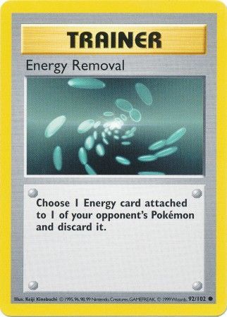Energy Removal 092 - Unlimited Base Set Shadowless - Common
