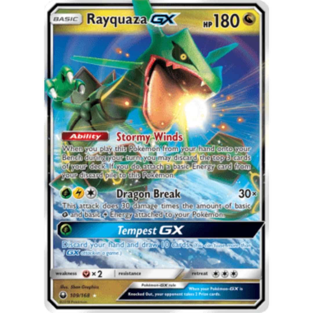 Rayquaza GX 109 - Holofoil SM Celestial Storm - Ultra Rare