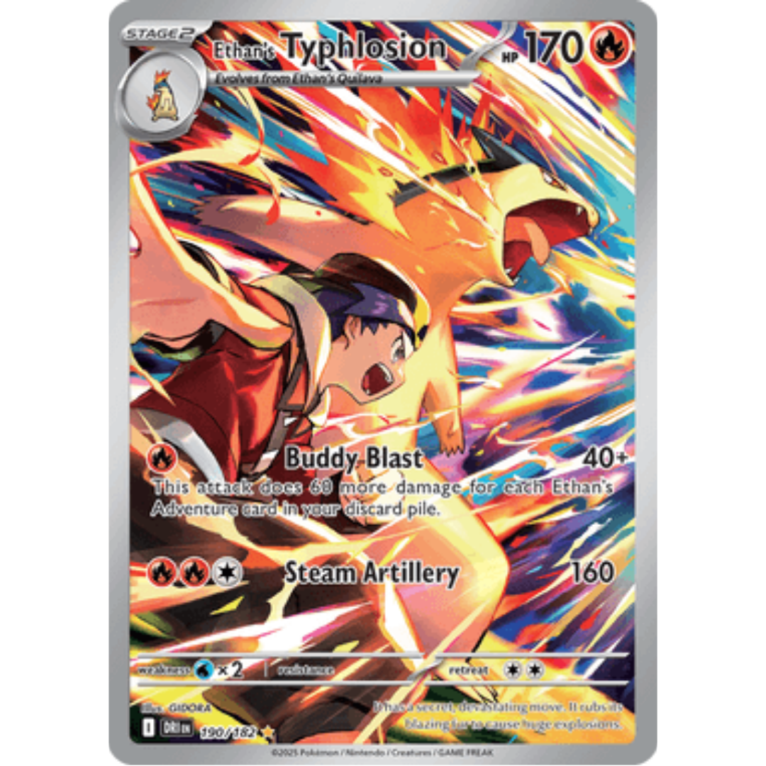 Ethan's Typhlosion 190/182 - Holofoil SV10 Destined Rivals - Illustration Rare