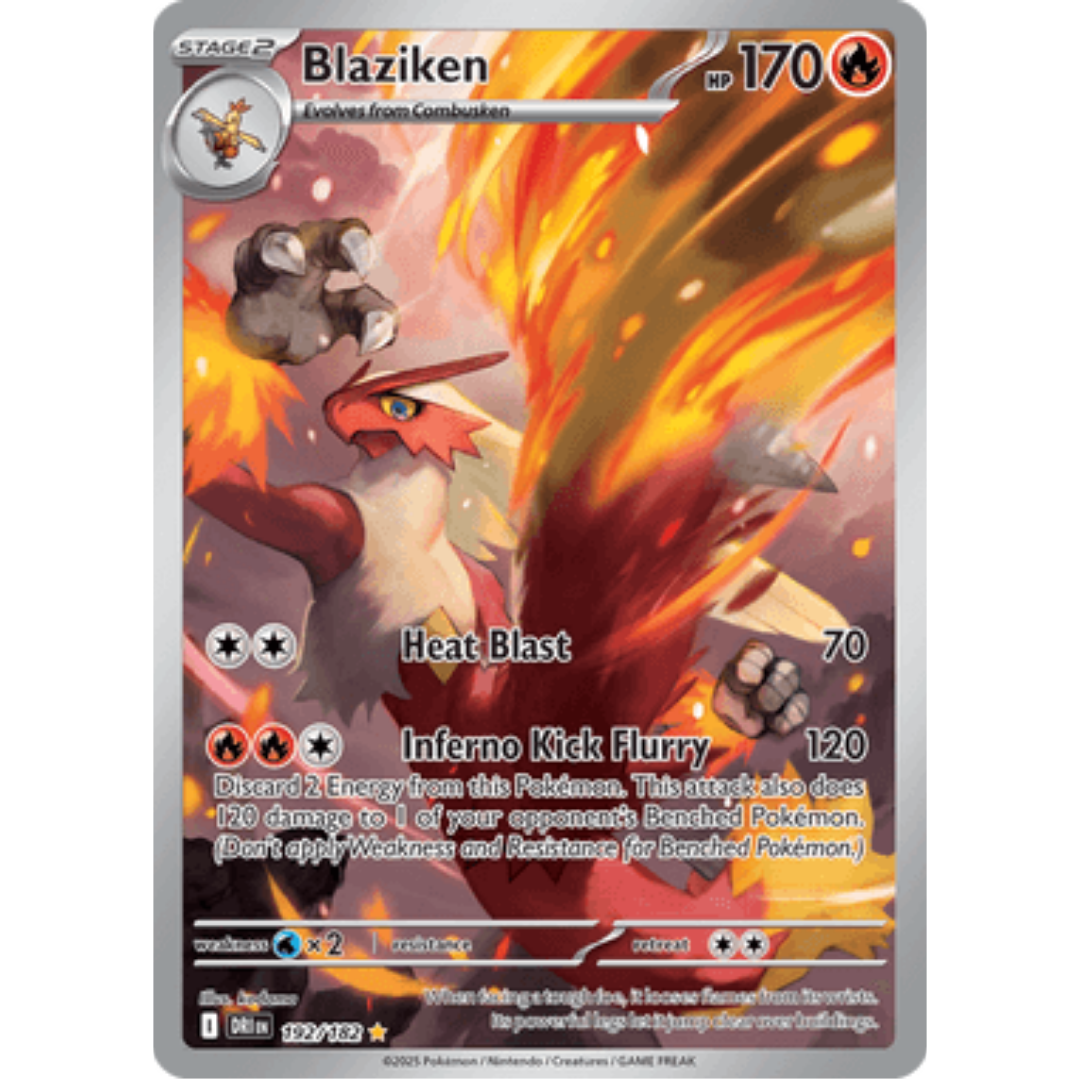 Blaziken 192/182 - Holofoil SV10 Destined Rivals - Illustration Rare