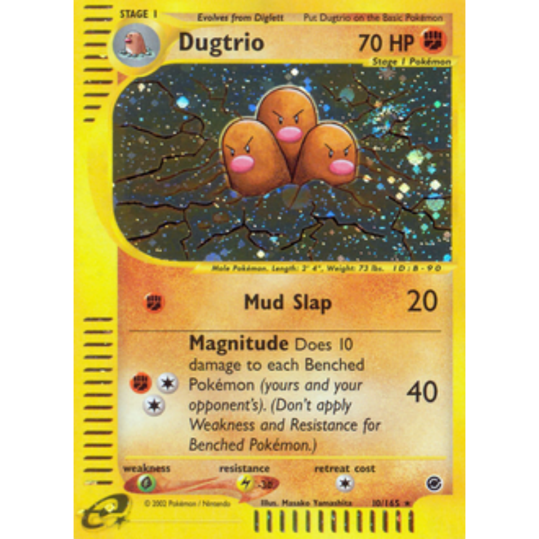Dugtrio (10) 010 - Holofoil Expedition - Holo Rare
