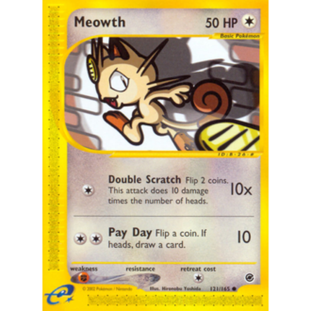 Meowth 121/165 Expedition - Common
