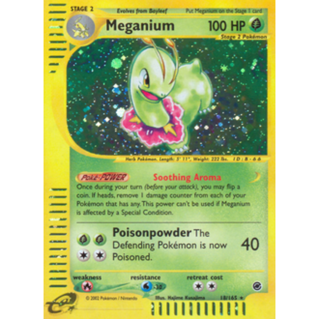 Meganium (18) 018 - Holofoil Expedition - Holo Rare