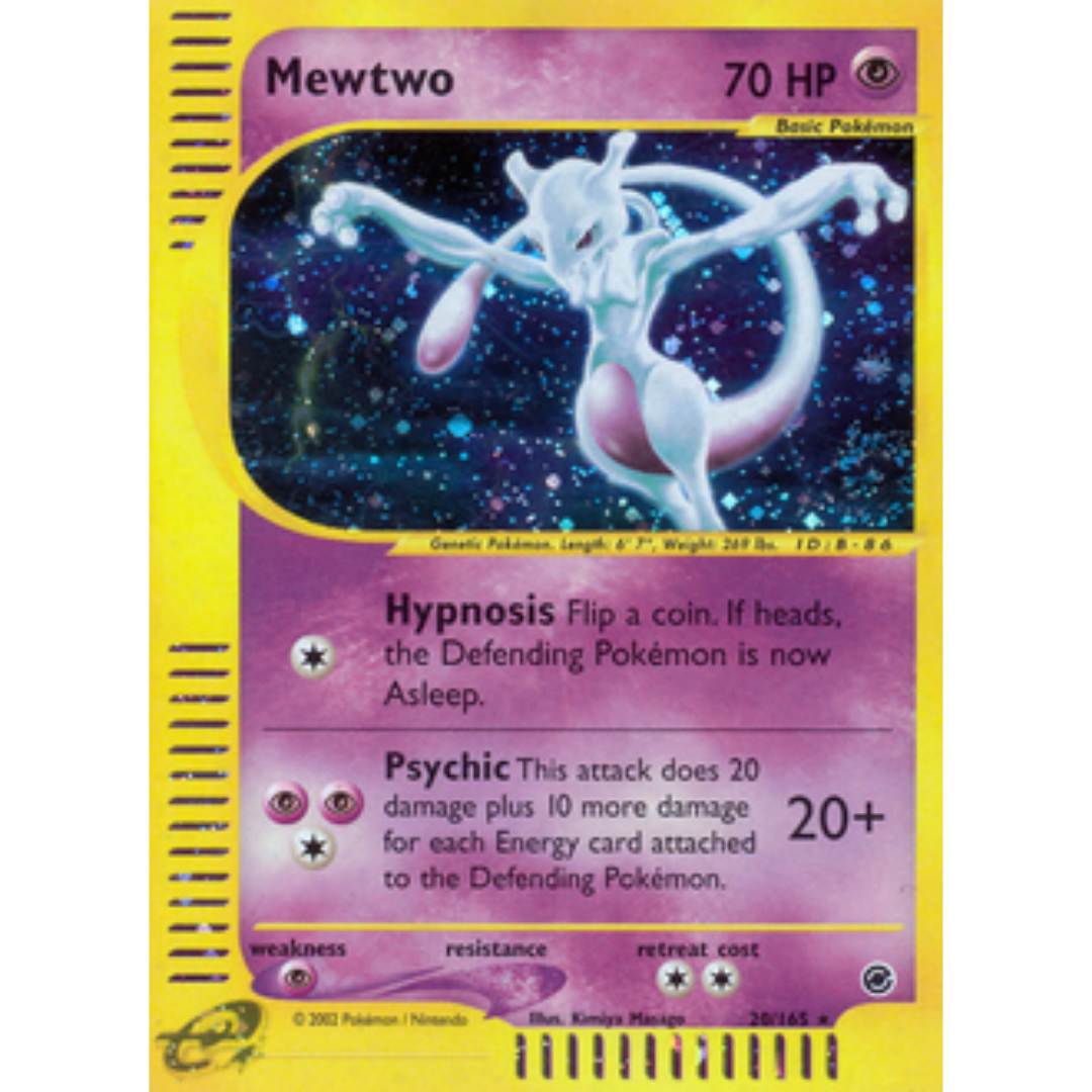 Mewtwo (20) 020 - Holofoil Expedition - Holo Rare