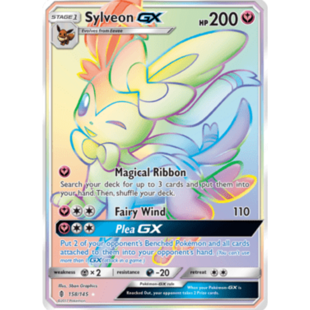 Sylveon GX (Secret) - Holofoil SM Guardians Rising - Secret Rare