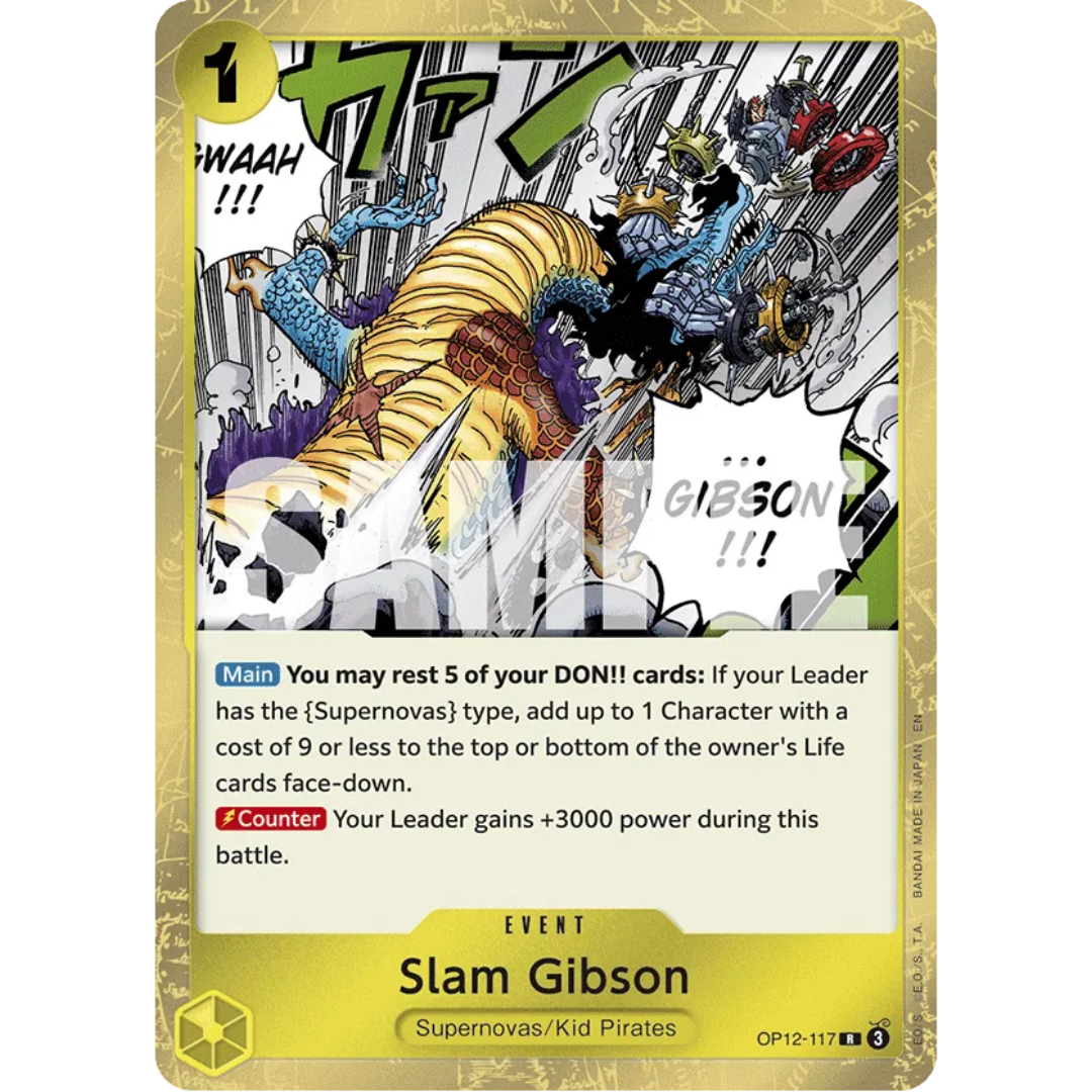 Slam Gibson (OP12-117) - Legacy of the Master Foil