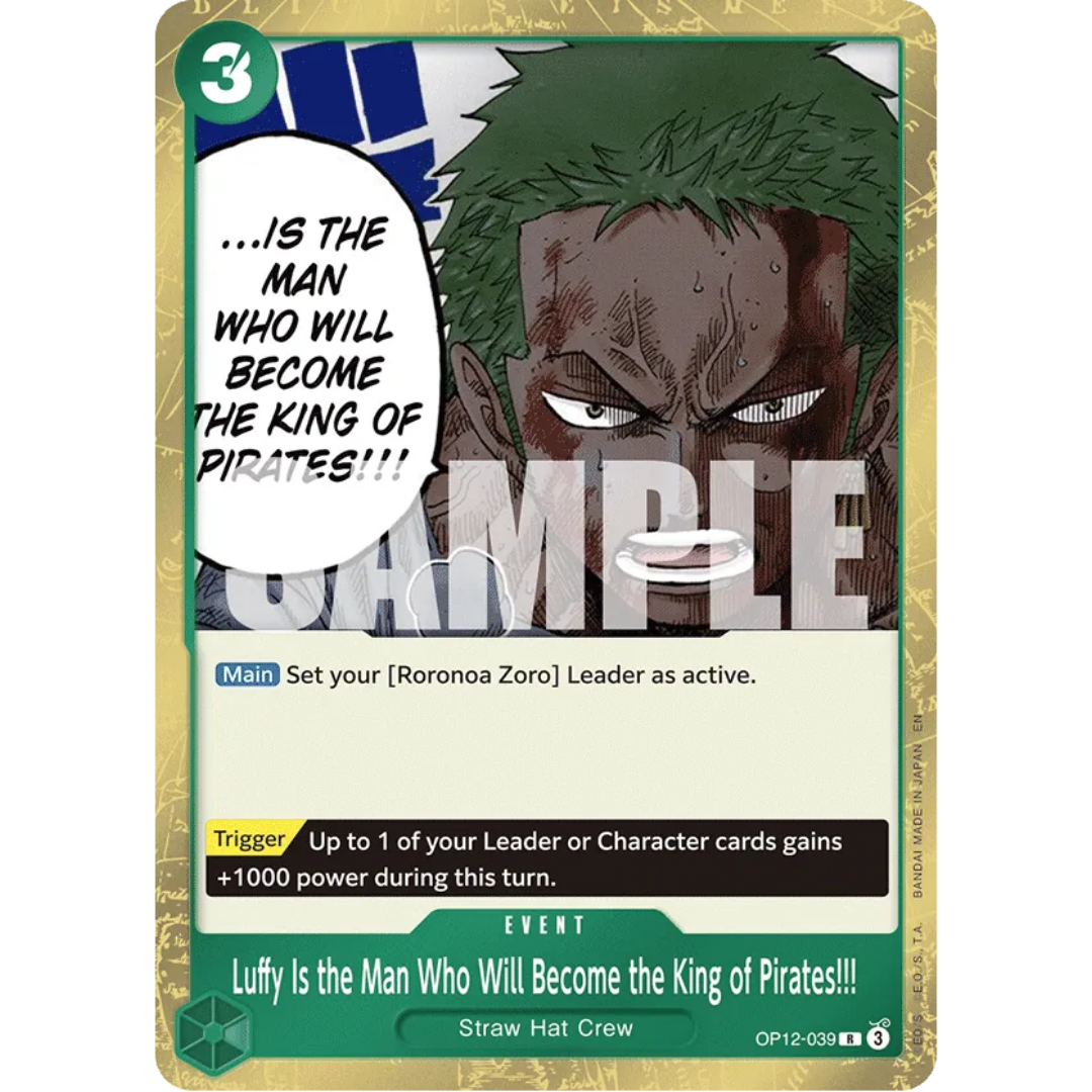Luffy Is the Man Who Will Become the King of Pirates!!! (OP12-039) - Legacy of the Master Foil