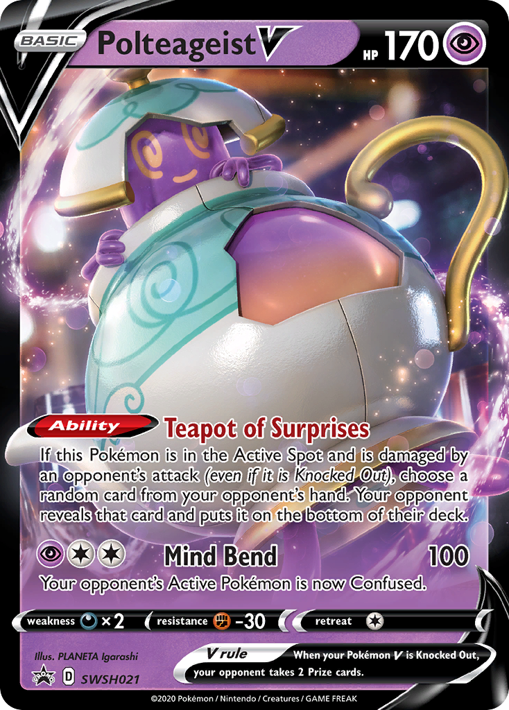 Polteageist V - SWSH021 - Holofoil Jumbo Cards - Promo