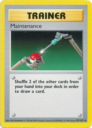 Maintenance 083 - Unlimited Base Set Shadowless - Uncommon