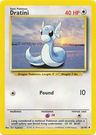 Dratini 026/102 Base Set - Uncommon