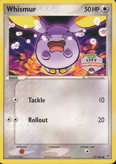 Whismur 073/106 League & Championship Cards - Promo