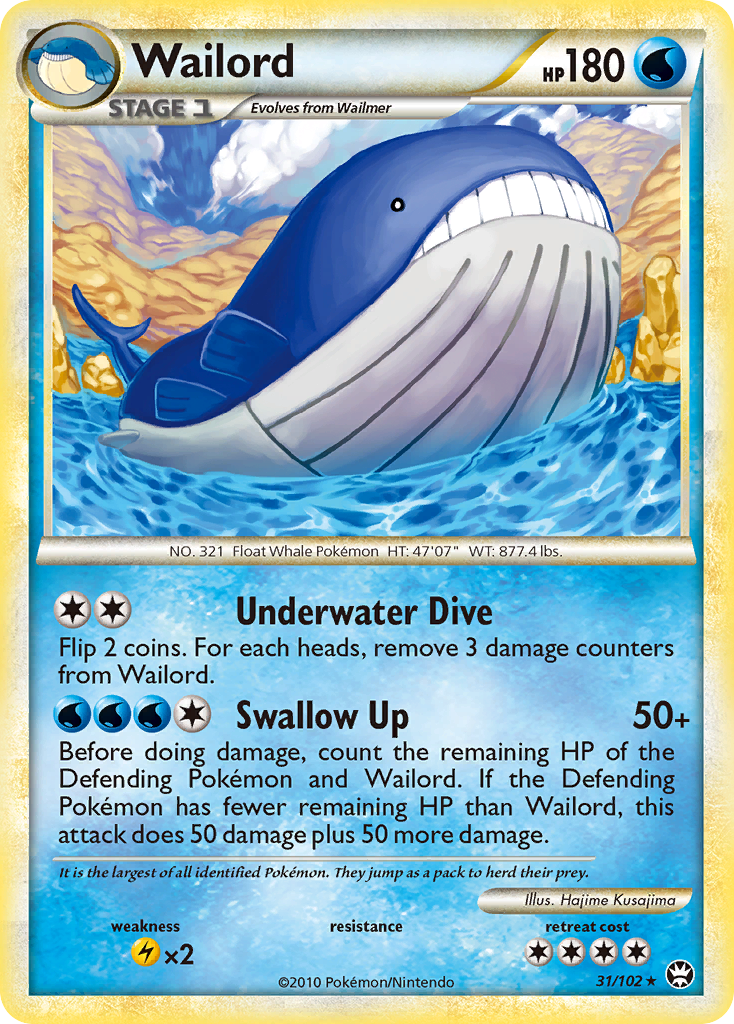 Wailord 031/102 Triumphant - Rare