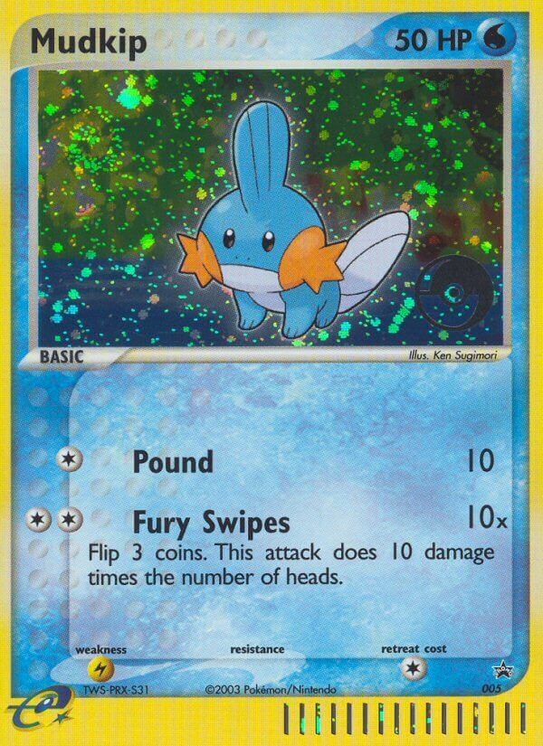 Mudkip - 005 (POP Tournament) - Holofoil Nintendo Promos - Promo