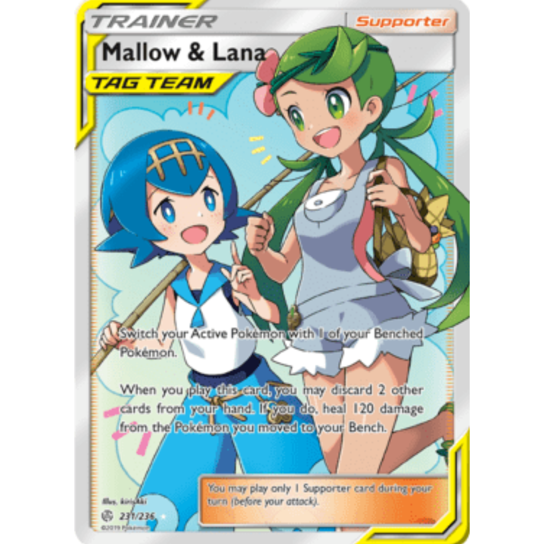 Mallow & Lana (Full Art) 231 - Holofoil SM Cosmic Eclipse - Ultra Rare