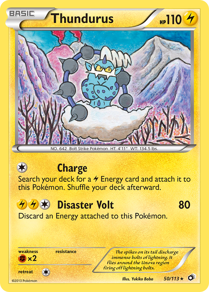 Thundurus - 50/113 (BW Legendary Treasures)/113 Deck Exclusives - Rare