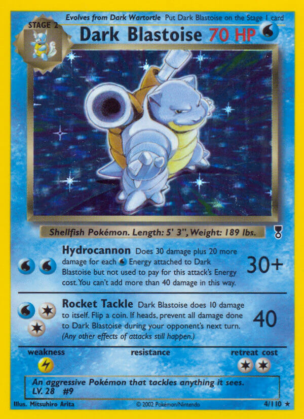 Dark Blastoise - 4/110 (WotC Legendary Collection)/110 Deck Exclusives - Rare