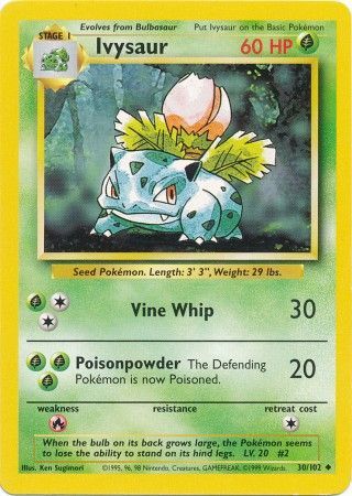 Ivysaur 030/102 Base Set - Uncommon