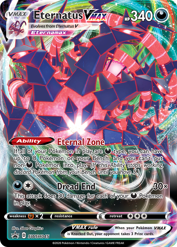 Eternatus VMAX - SWSH045 - Holofoil Jumbo Cards - Promo