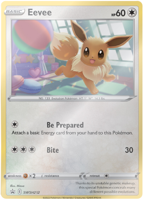 Eevee SWSH212 - Holofoil SWSH Sword & Shield Promo Cards - Promo