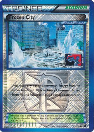 Frozen City (Team Plasma) - 100/116 (League Promo)/116 - Reverse Holofoil League & Championship Cards - Promo
