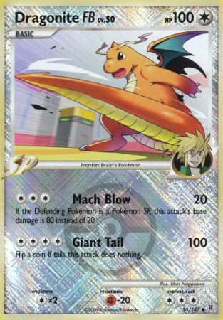 Dragonite FB 056/147 - Reverse Holofoil League & Championship Cards - Promo