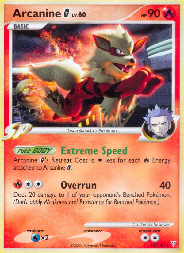 Arcanine G - 15/147/147 - Holofoil Deck Exclusives - Holo Rare