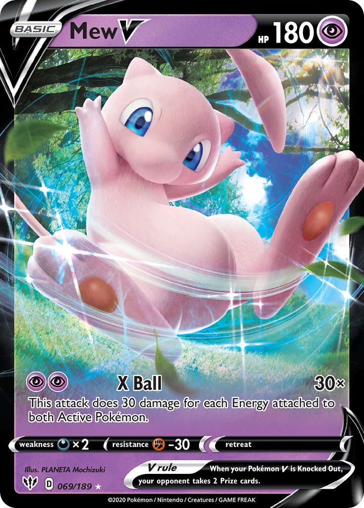Mew V - 069/189/189 - Holofoil Jumbo Cards - Promo