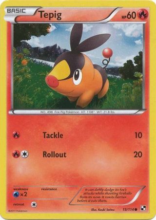 Tepig 15/114 (Cosmos Holo)/114 - Holofoil League & Championship Cards - Promo