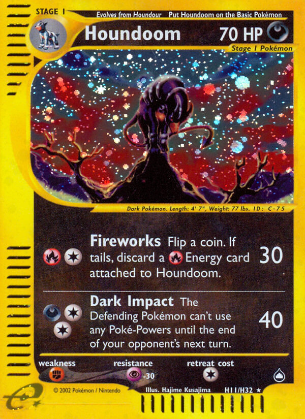 Houndoom (H11) H11 - Holofoil Aquapolis - Holo Rare