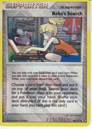 Bebe's Search 089/111 - Reverse Holofoil League & Championship Cards - Promo