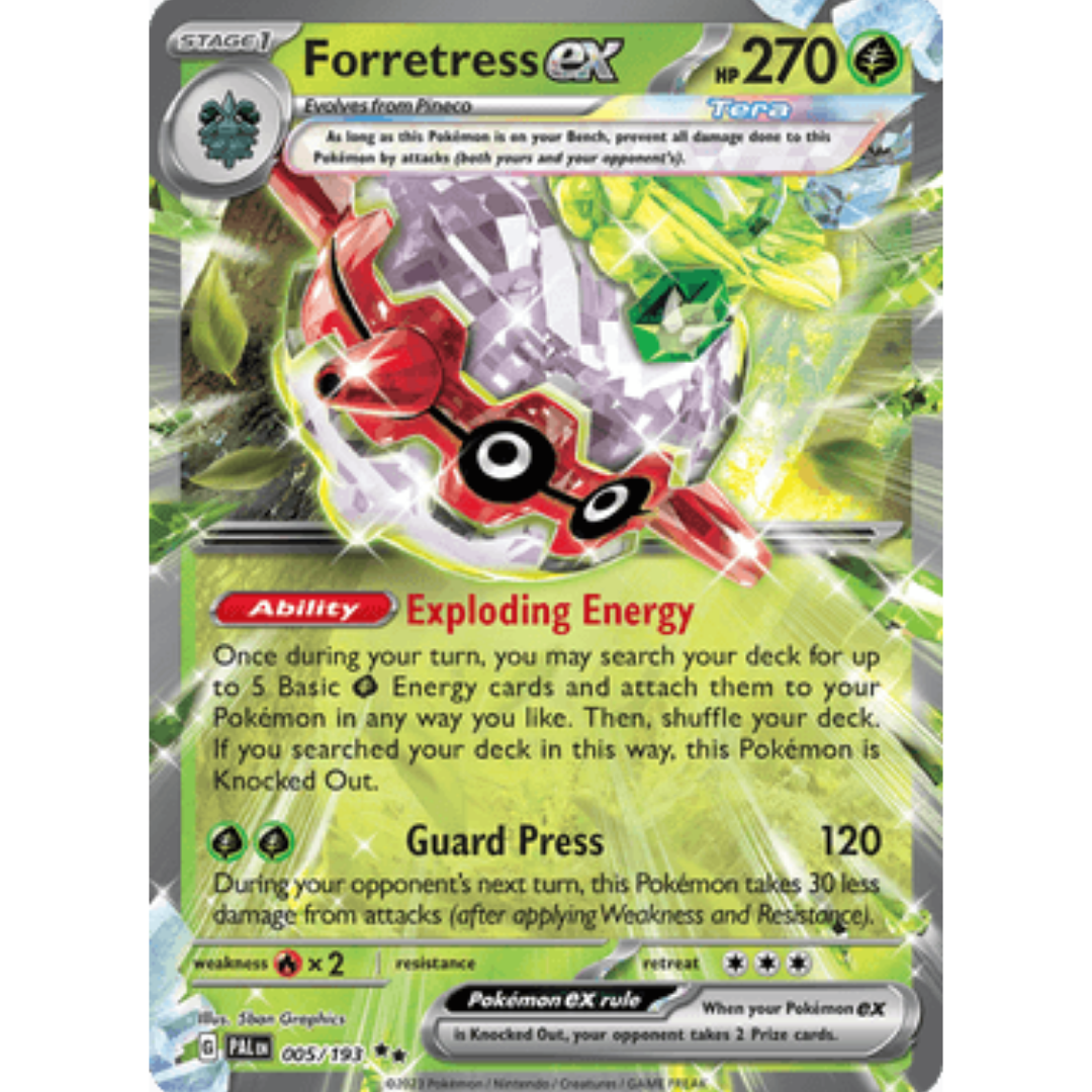 Forretress ex 005/193 - Holofoil SV02 Paldea Evolved - Double Rare