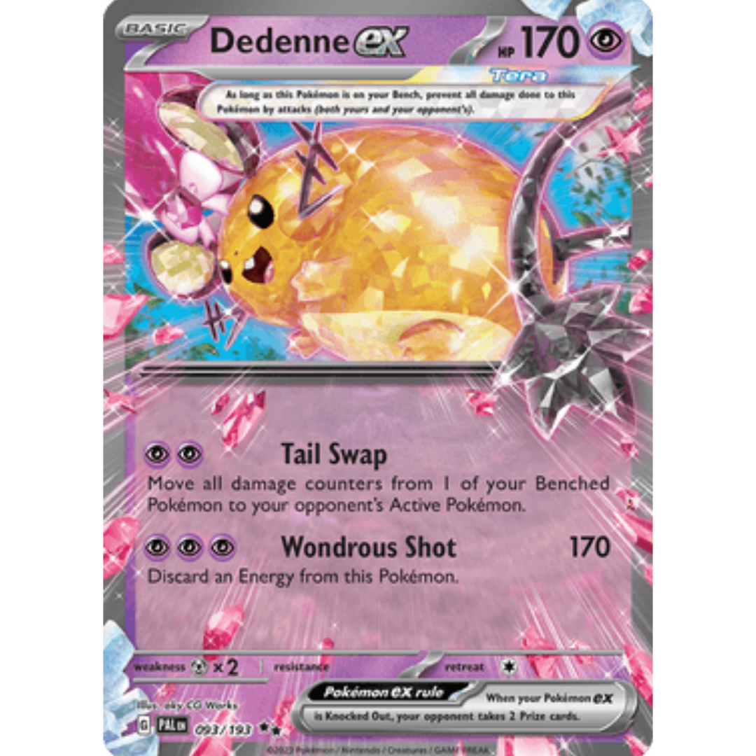 Dedenne ex 093/193 - Holofoil SV02 Paldea Evolved - Double Rare