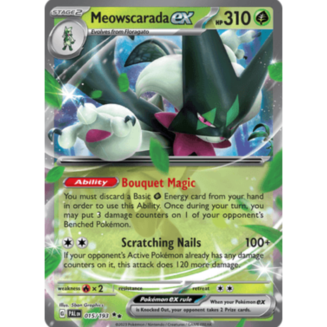 Meowscarada ex 015/193 - Holofoil SV02 Paldea Evolved - Double Rare