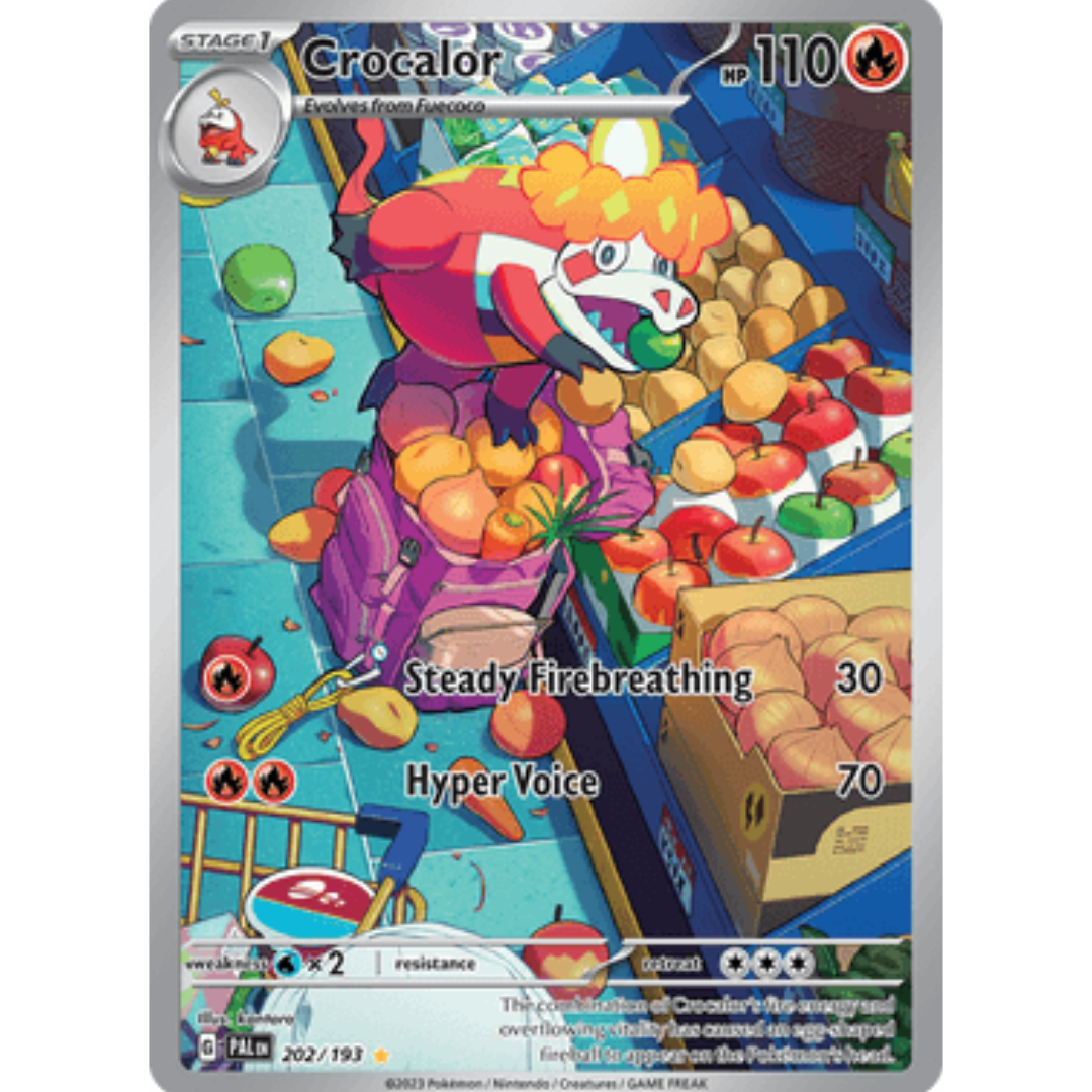 Crocalor 202/193 - Holofoil SV02 Paldea Evolved - Illustration Rare