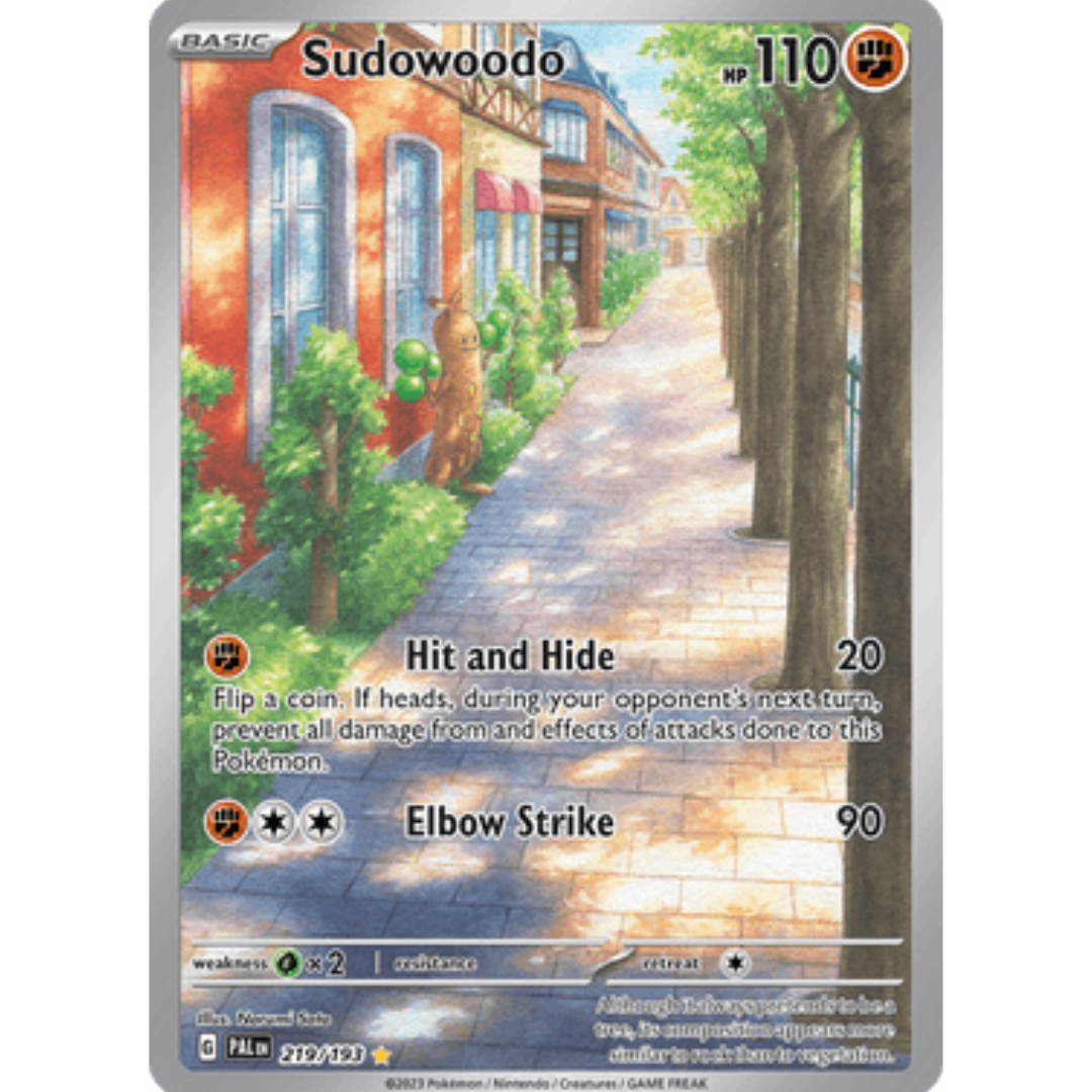 Sudowoodo 219/193 - Holofoil SV02 Paldea Evolved - Illustration Rare
