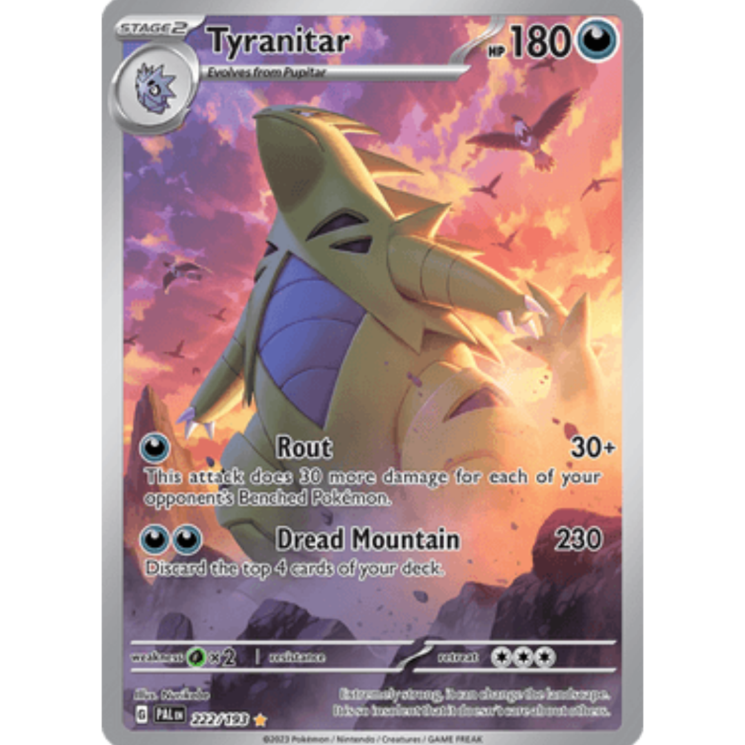 Tyranitar 222/193 - Holofoil SV02 Paldea Evolved - Illustration Rare