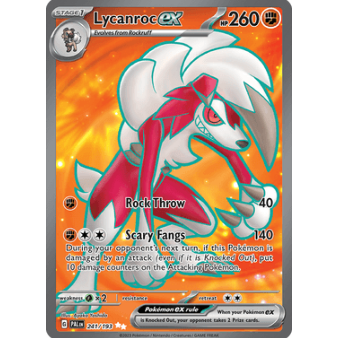 Lycanroc ex 241/193 - Holofoil SV02 Paldea Evolved - Ultra Rare
